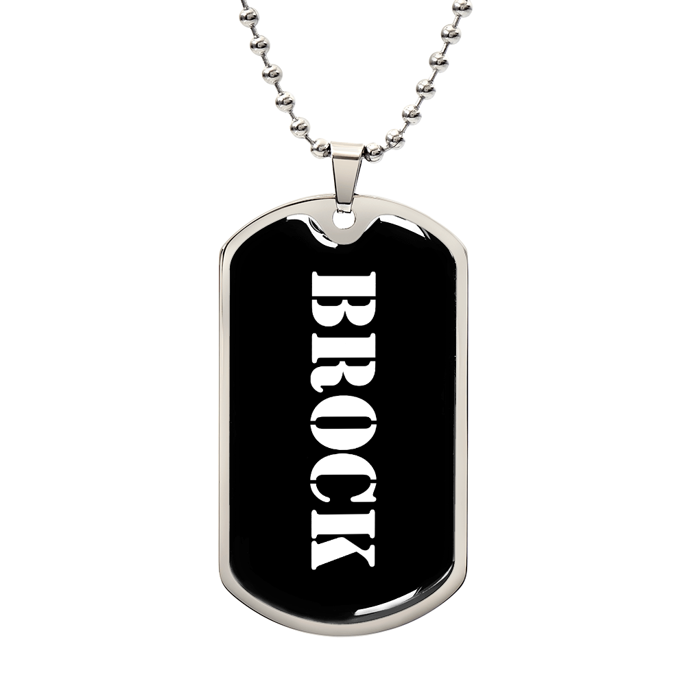Brock v3 - Luxury Dog Tag Necklace