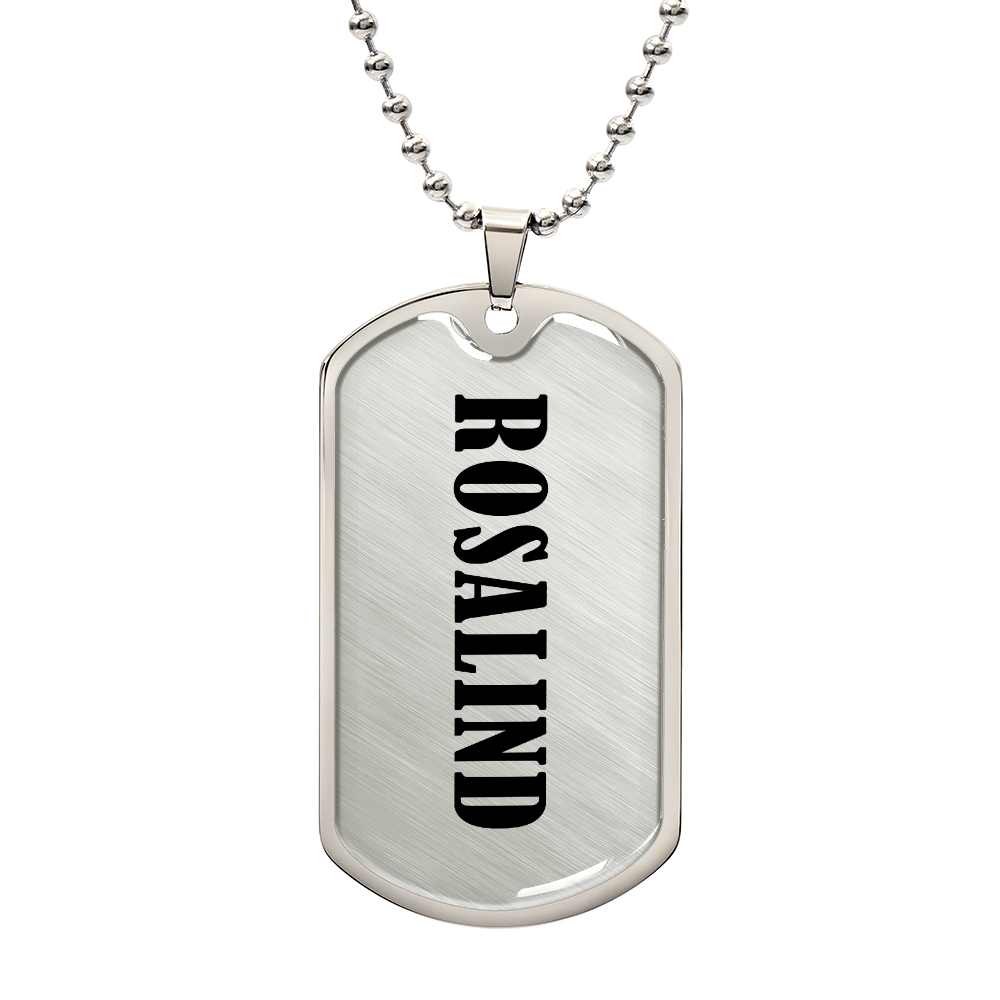 Rosalind v01 - Luxury Dog Tag Necklace