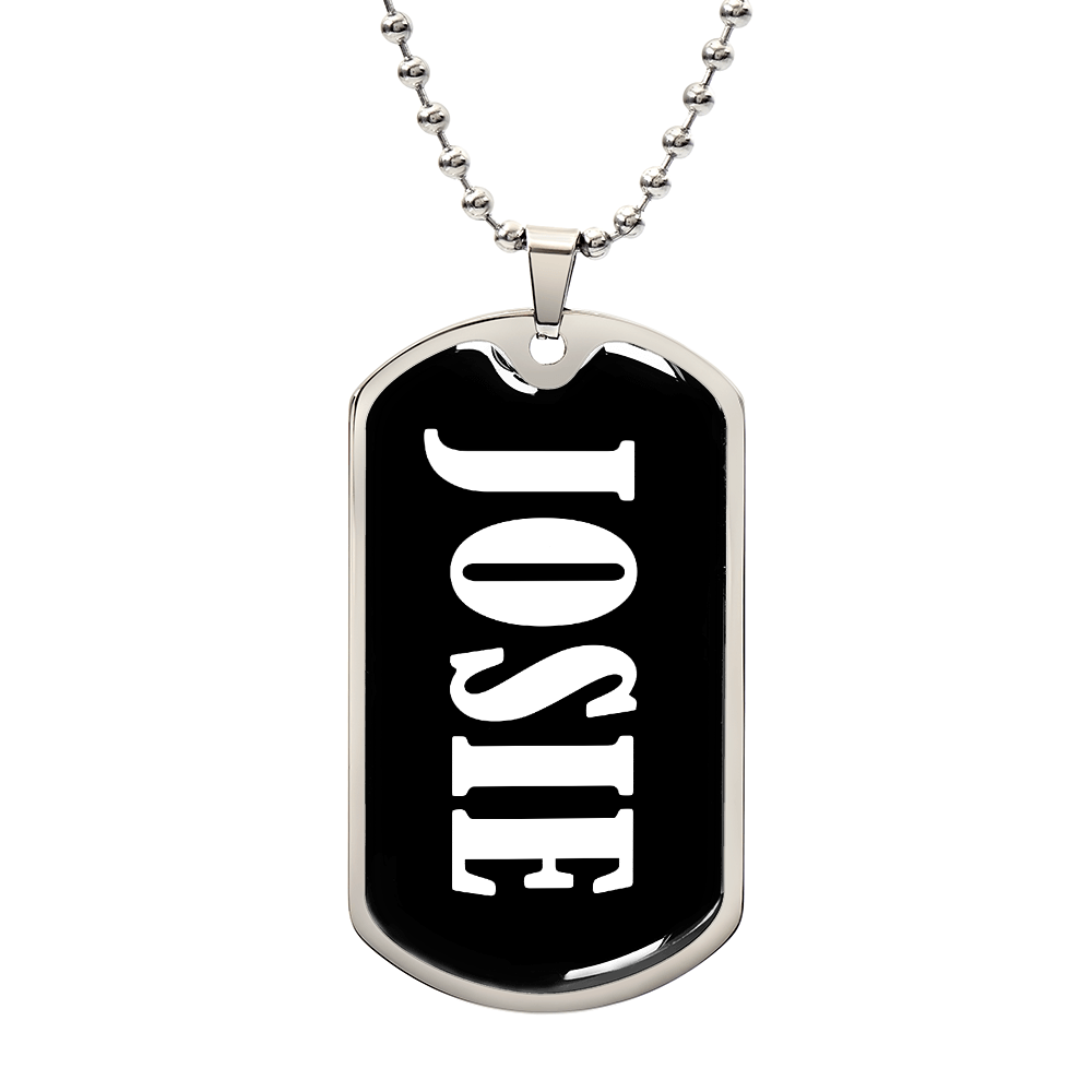 Josie v03 - Luxury Dog Tag Necklace