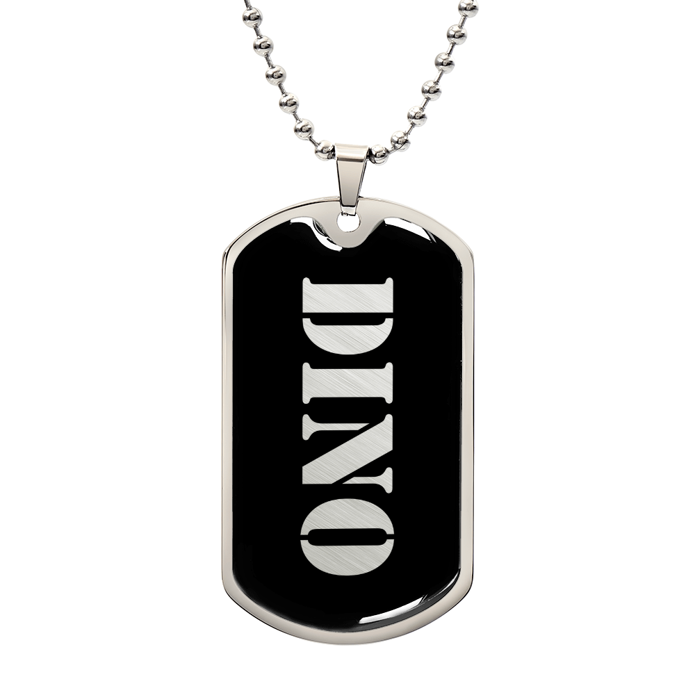 Dino v2 - Luxury Dog Tag Necklace