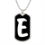 Initial E v3b - Luxury Dog Tag Necklace
