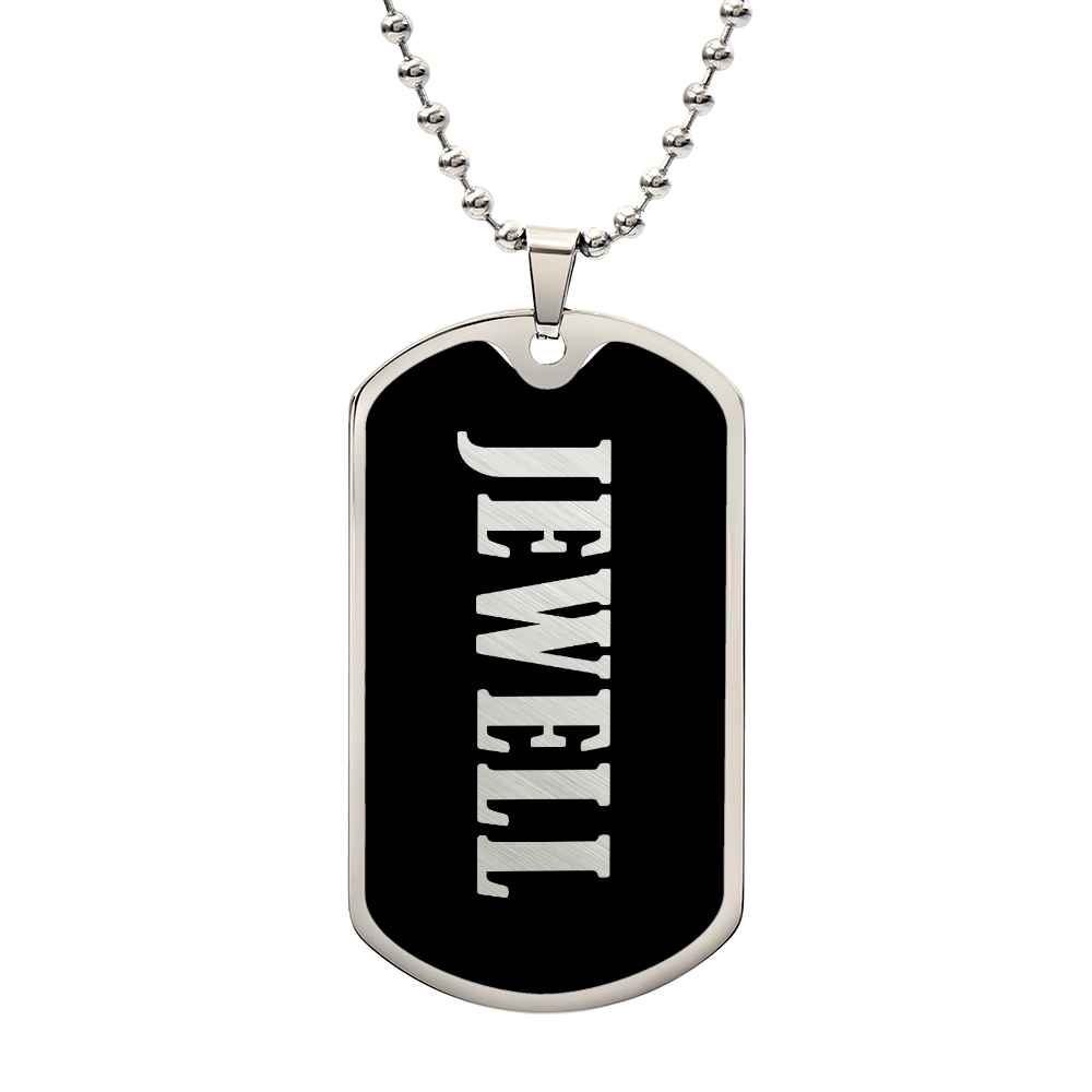 Jewell v02 - Luxury Dog Tag Necklace