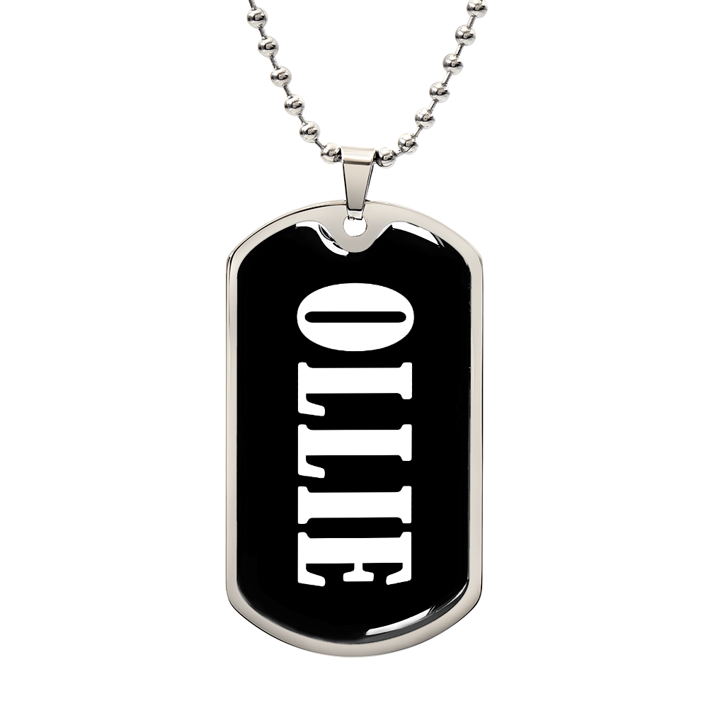 Ollie v03 - Luxury Dog Tag Necklace