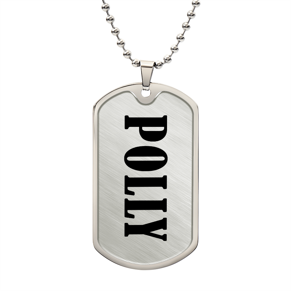 Polly v01 - Luxury Dog Tag Necklace