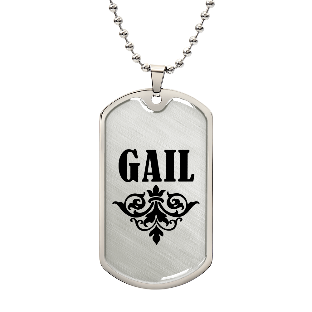 Gail v01a - Luxury Dog Tag Necklace