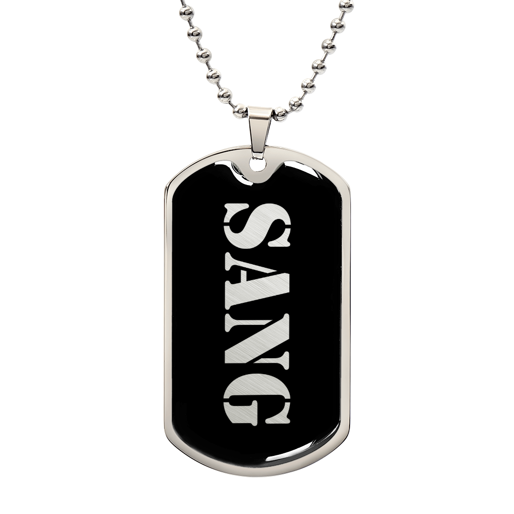 Sang v2 - Luxury Dog Tag Necklace