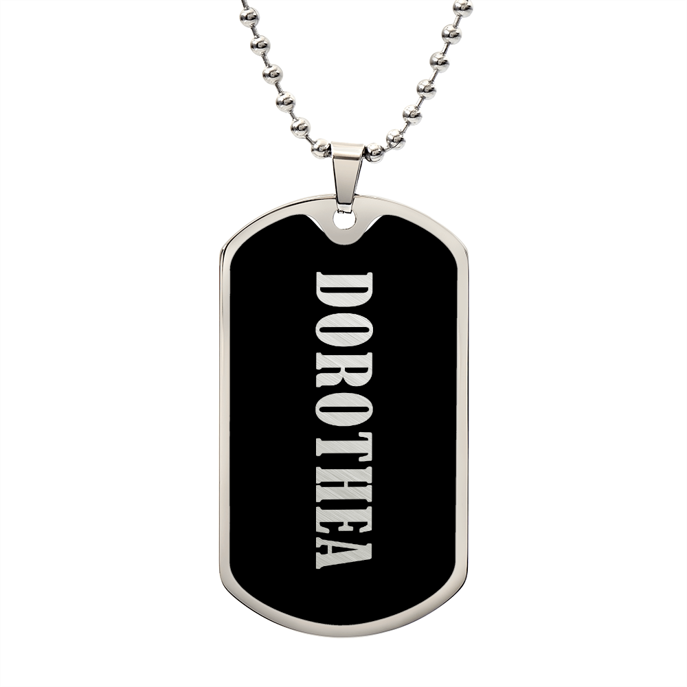 Dorothea v02 - Luxury Dog Tag Necklace