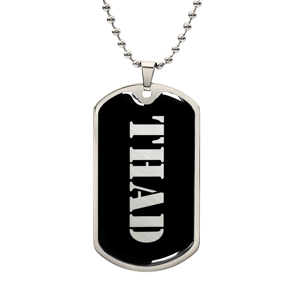 Thad v2 - Luxury Dog Tag Necklace