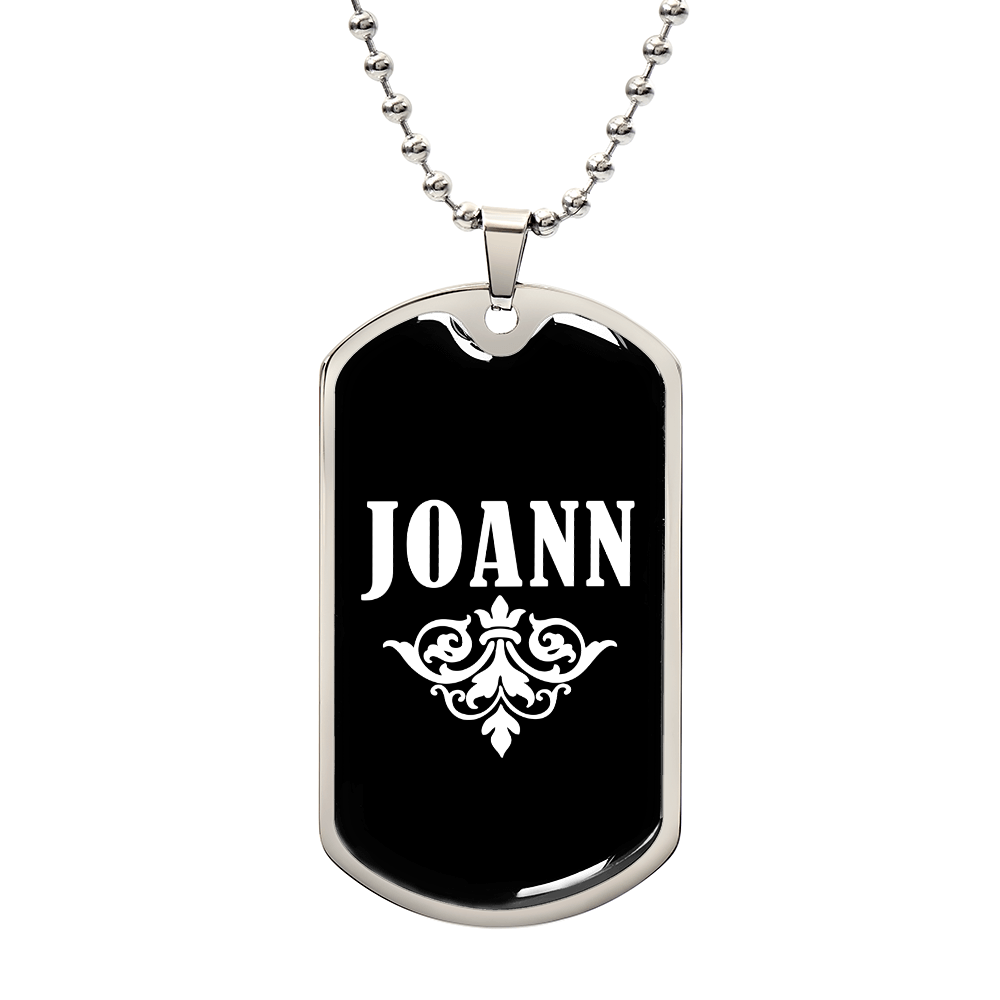Joann v03a - Luxury Dog Tag Necklace