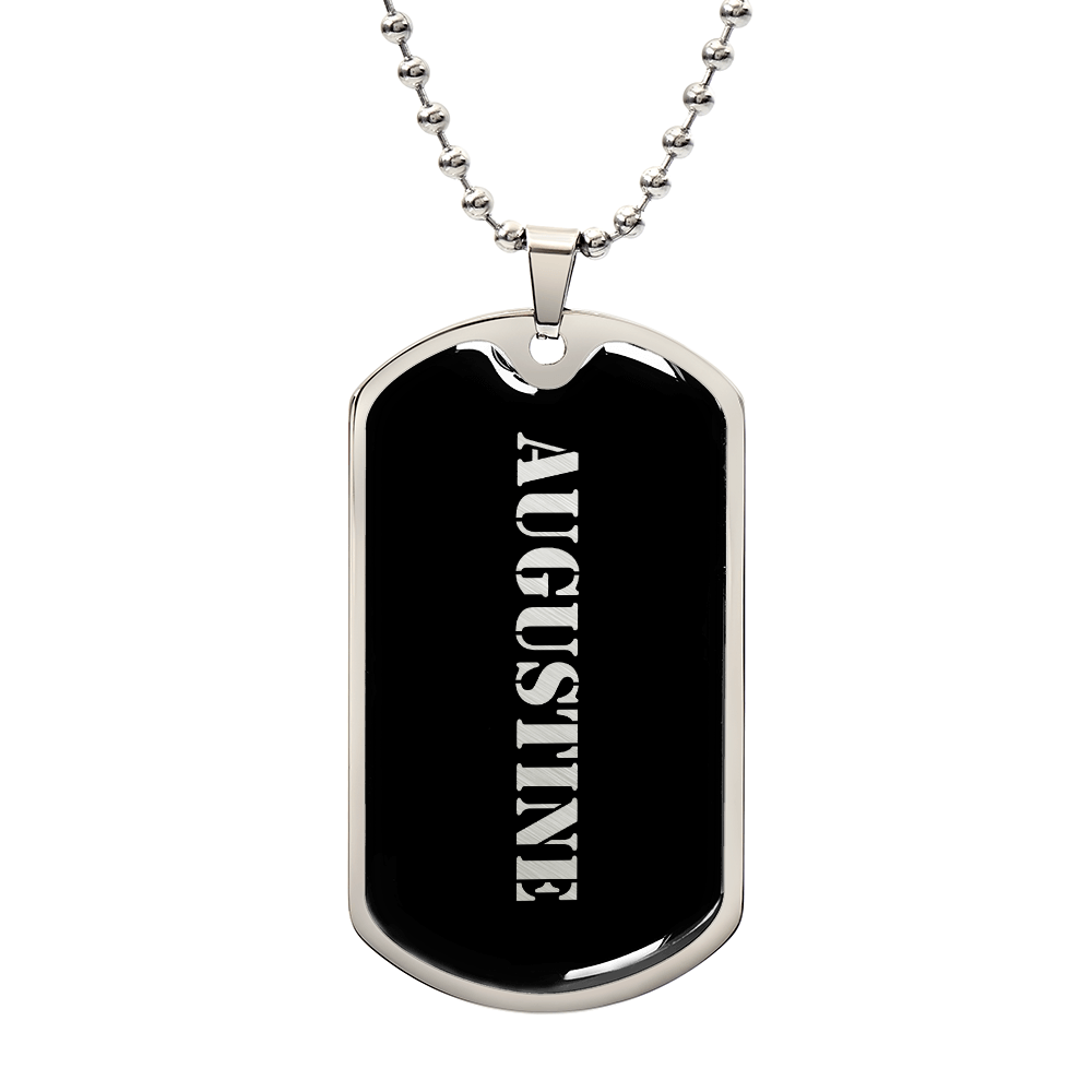Augustine v2 - Luxury Dog Tag Necklace