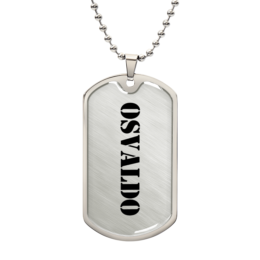 Osvaldo - Luxury Dog Tag Necklace