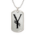 Initial Y v001-21 - Luxury Dog Tag Necklace