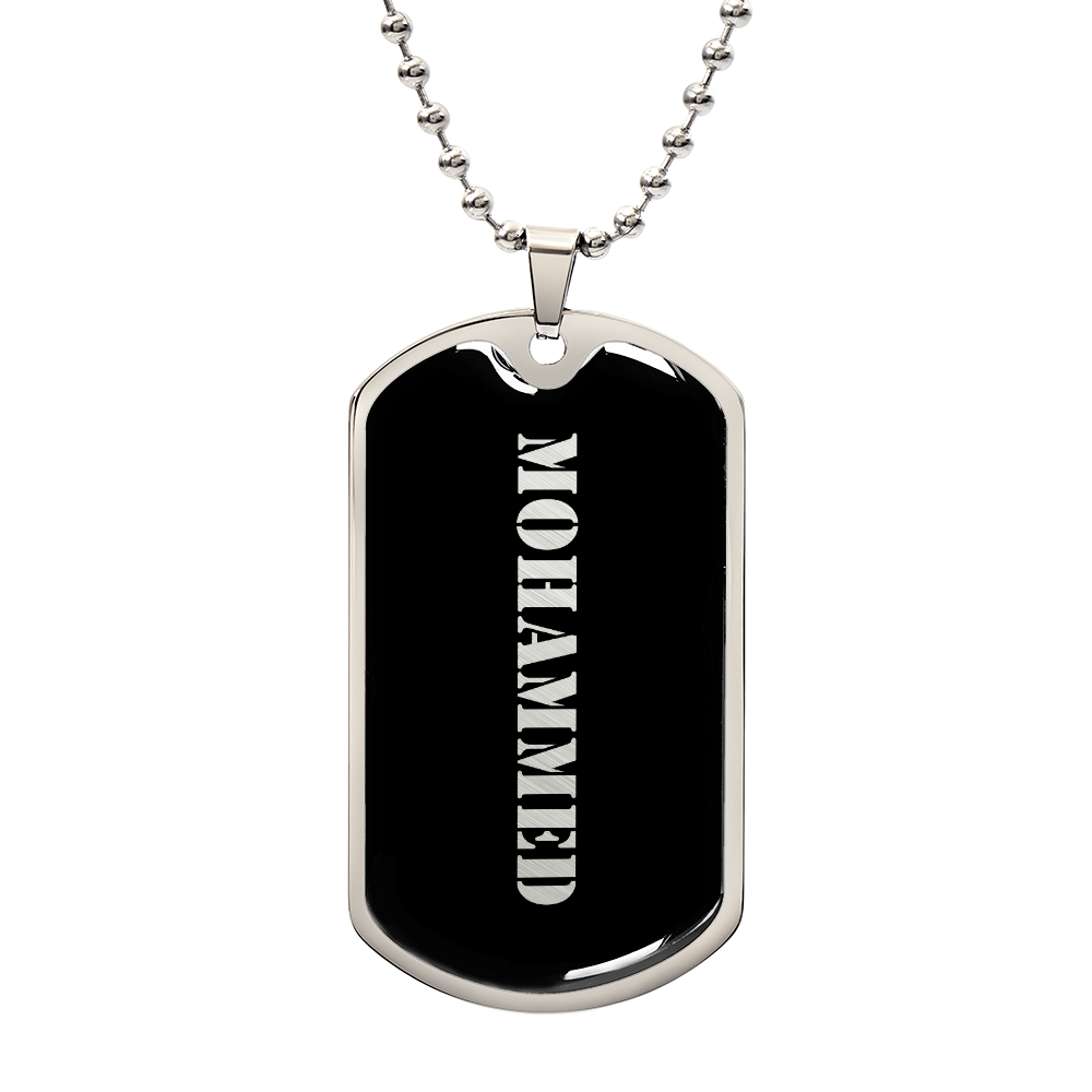 Mohammed v2 - Luxury Dog Tag Necklace