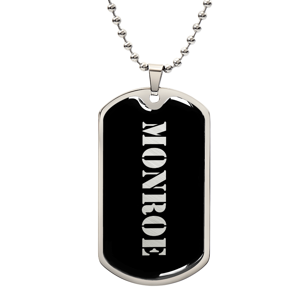 Monroe v2 - Luxury Dog Tag Necklace