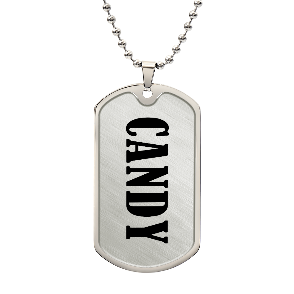 Candy v01 - Luxury Dog Tag Necklace