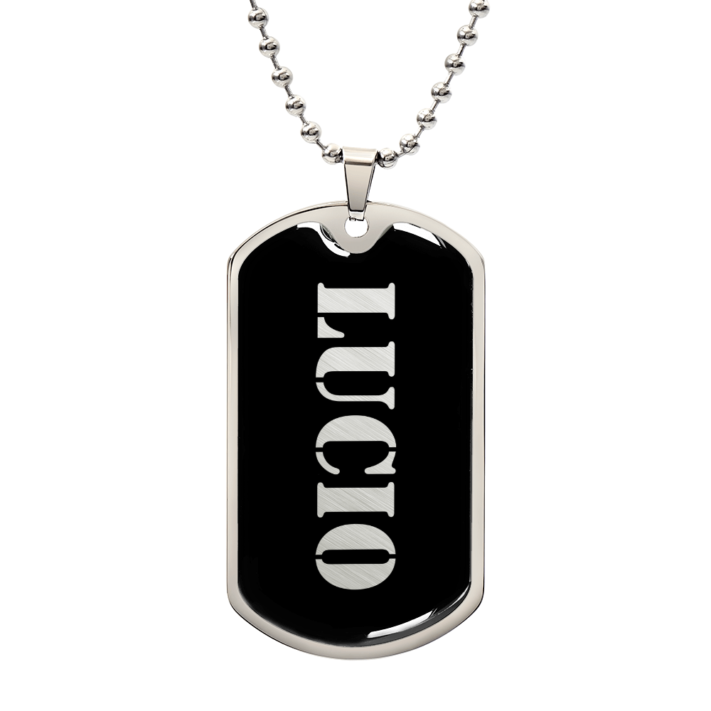Lucio v2 - Luxury Dog Tag Necklace