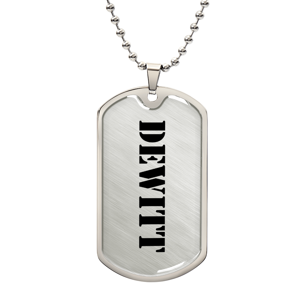 Dewitt - Luxury Dog Tag Necklace