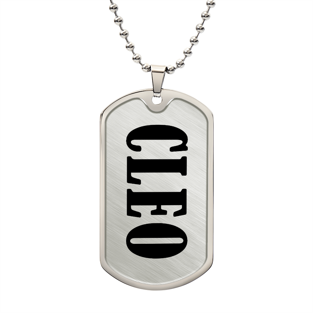 Cleo v01 - Luxury Dog Tag Necklace