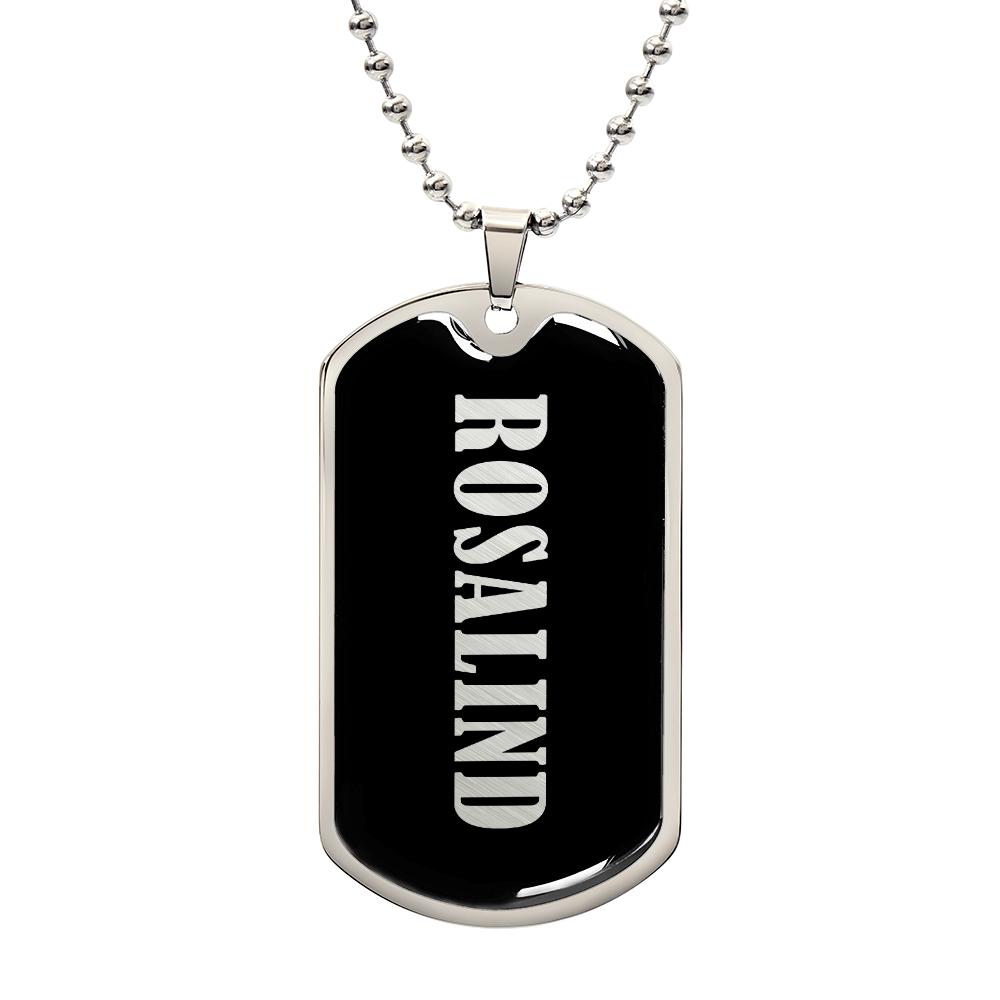 Rosalind v02 - Luxury Dog Tag Necklace