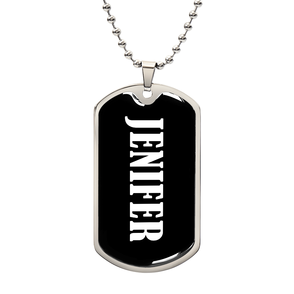 Jenifer v03 - Luxury Dog Tag Necklace
