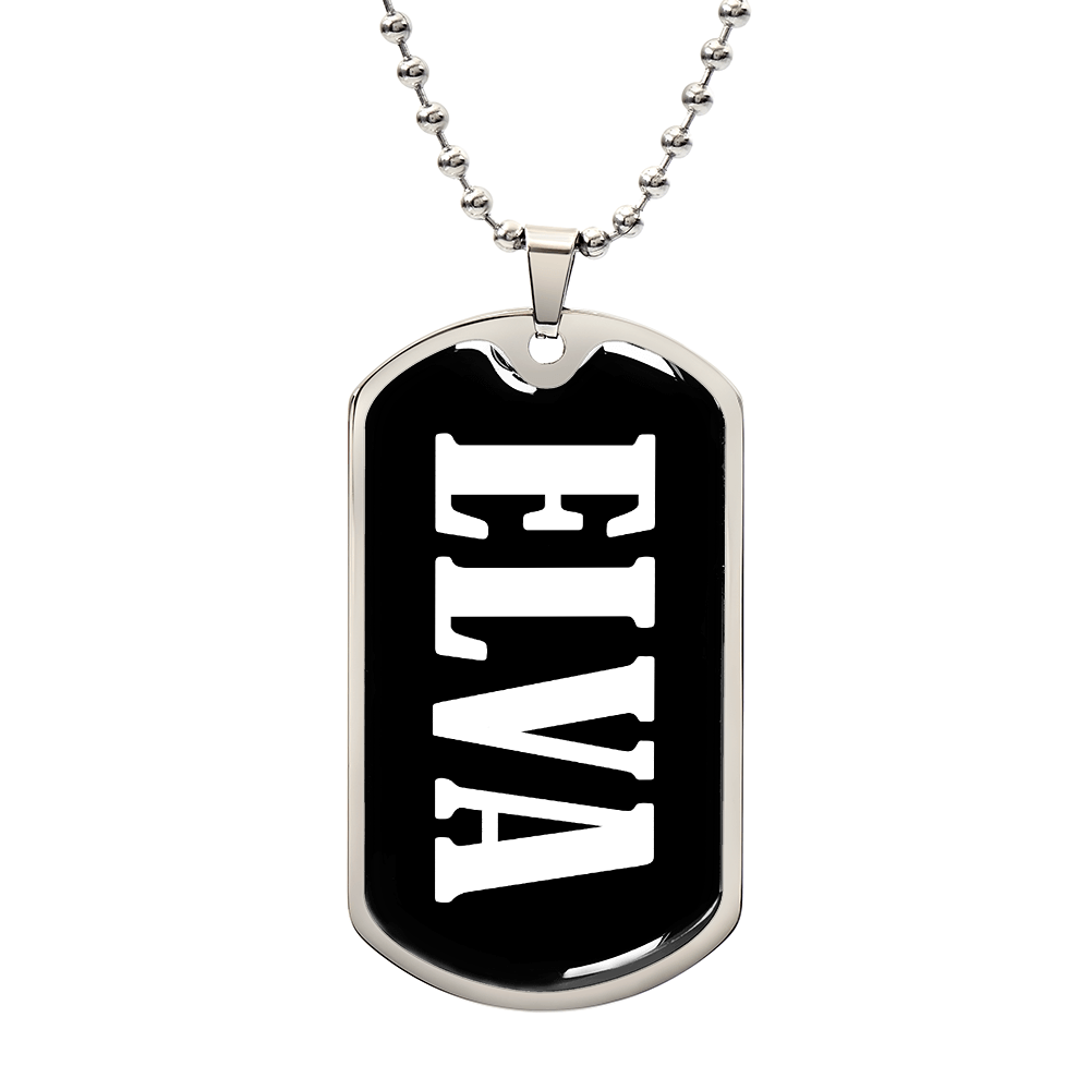Elva v03 - Luxury Dog Tag Necklace