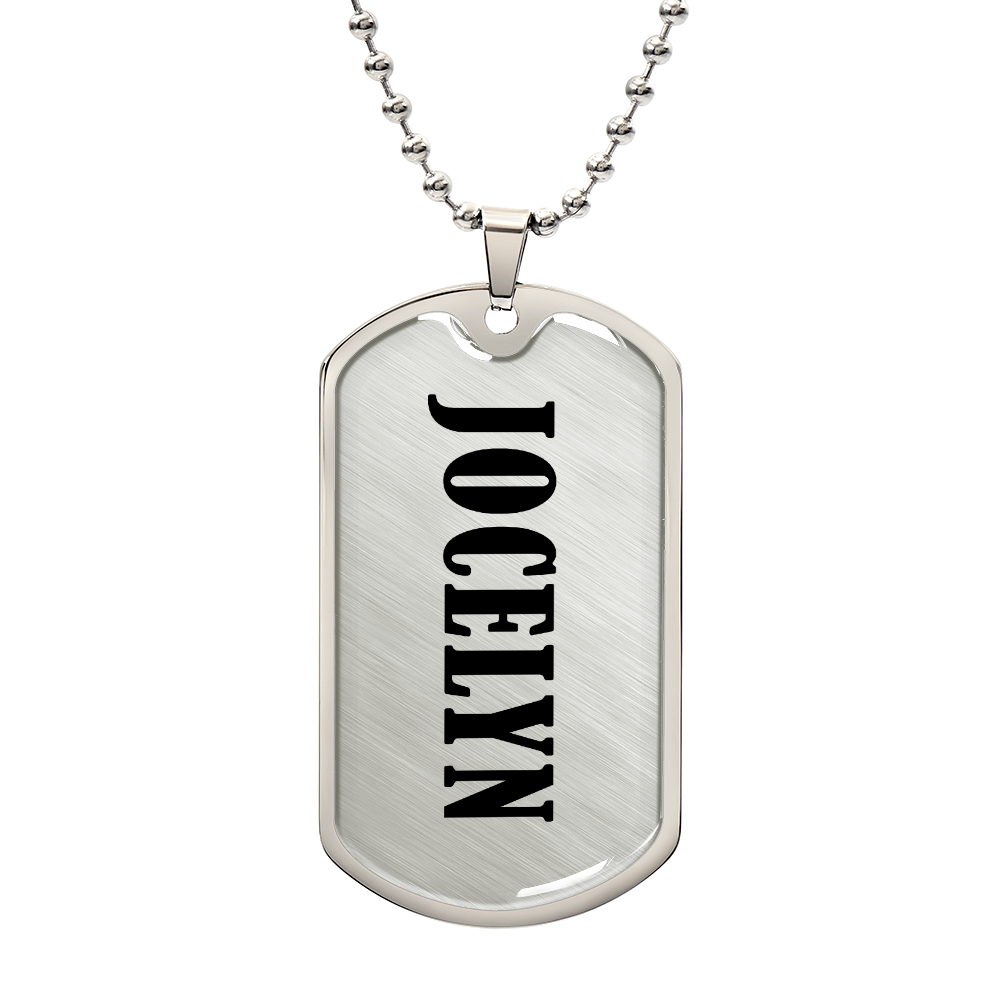 Jocelyn v01 - Luxury Dog Tag Necklace