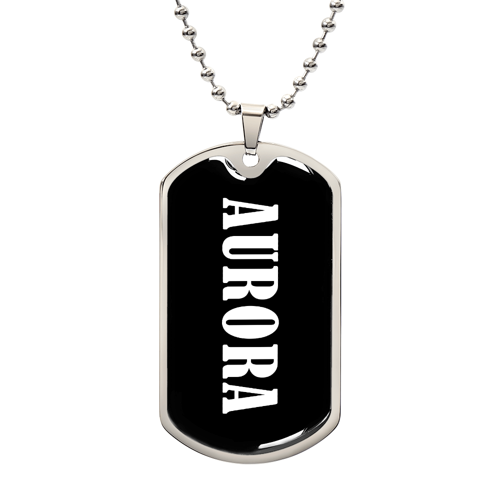 Aurora v03 - Luxury Dog Tag Necklace