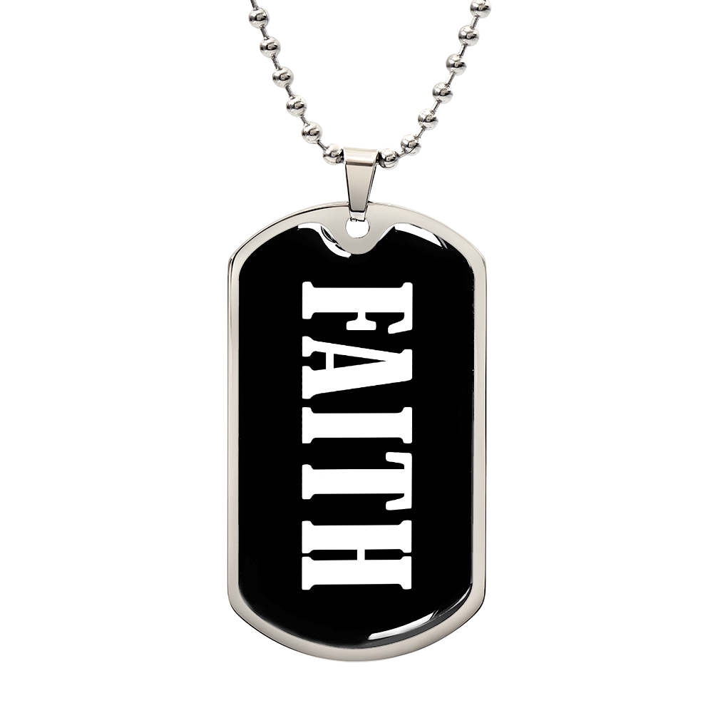 Faith v03 - Luxury Dog Tag Necklace