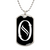 Initial O v001-23 - Luxury Dog Tag Necklace