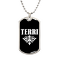 Terri v03a - Luxury Dog Tag Necklace