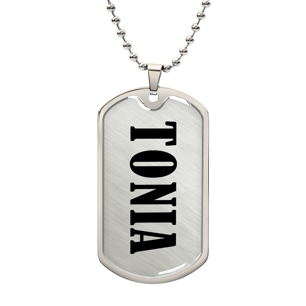 Tonia v01 - Luxury Dog Tag Necklace