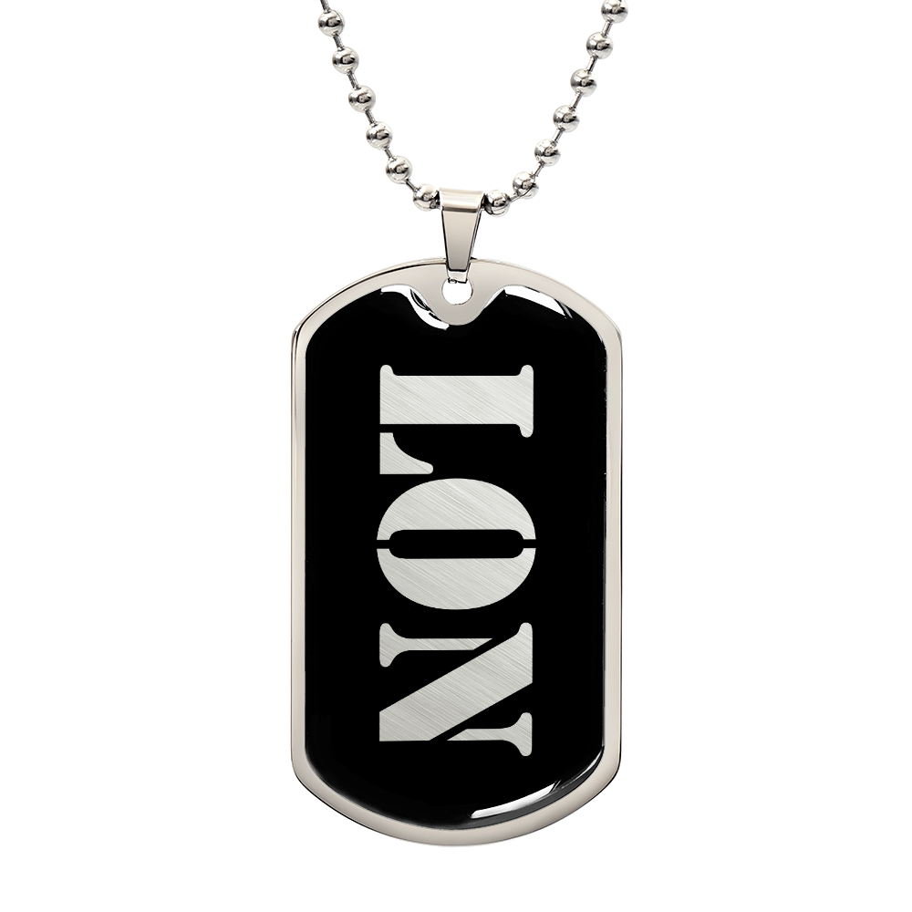 Lon v2 - Luxury Dog Tag Necklace