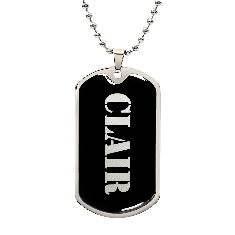 Clair v2 - Luxury Dog Tag Necklace