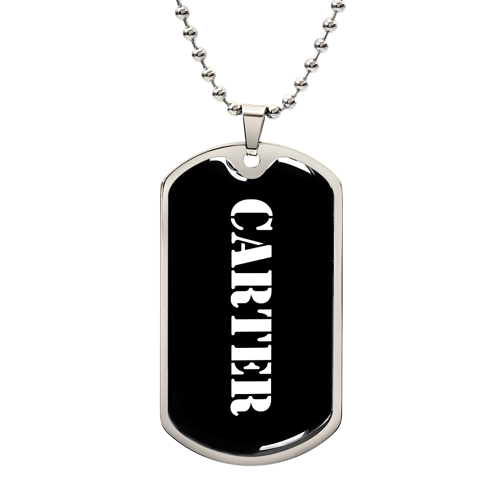 Carter v3 - Luxury Dog Tag Necklace
