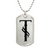 Initial T v001-21 - Luxury Dog Tag Necklace