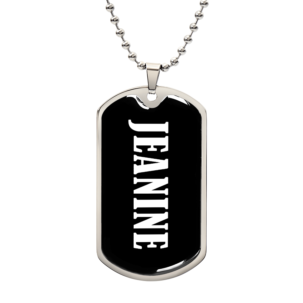 Jeanine v03 - Luxury Dog Tag Necklace