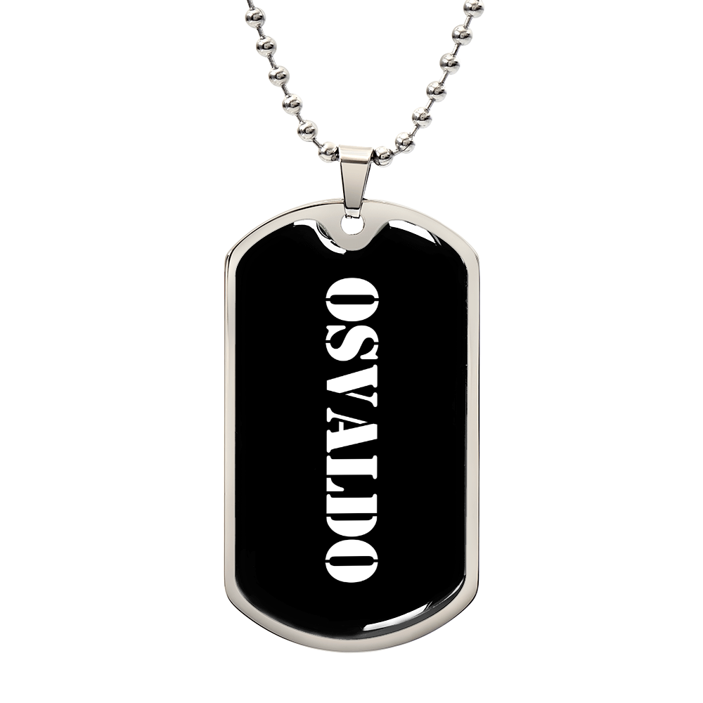 Osvaldo v3 - Luxury Dog Tag Necklace