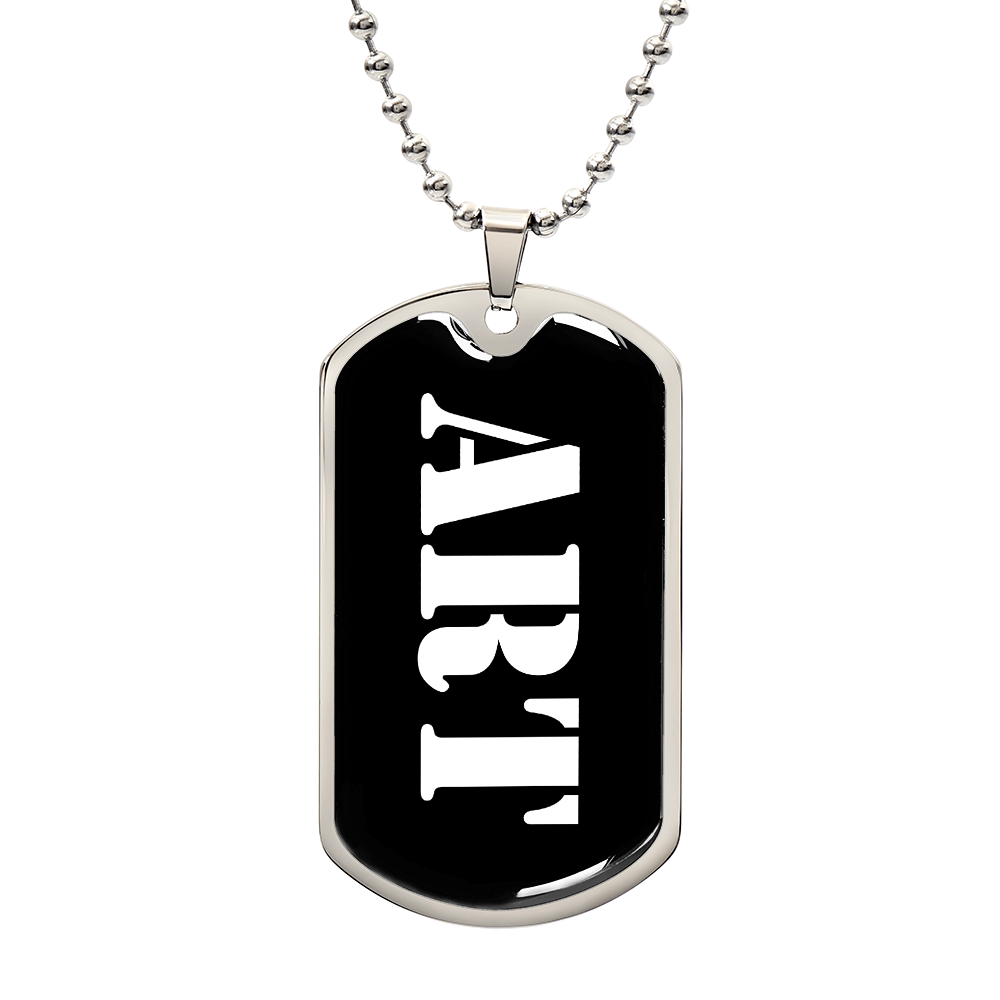 Art v3 - Luxury Dog Tag Necklace