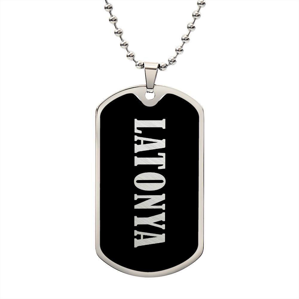 Latonya v02 - Luxury Dog Tag Necklace