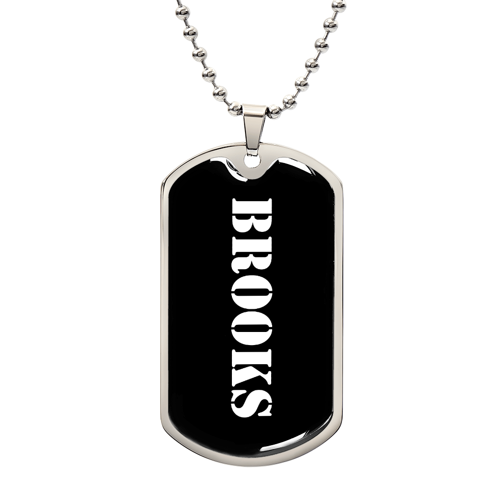 Brooks v3 - Luxury Dog Tag Necklace