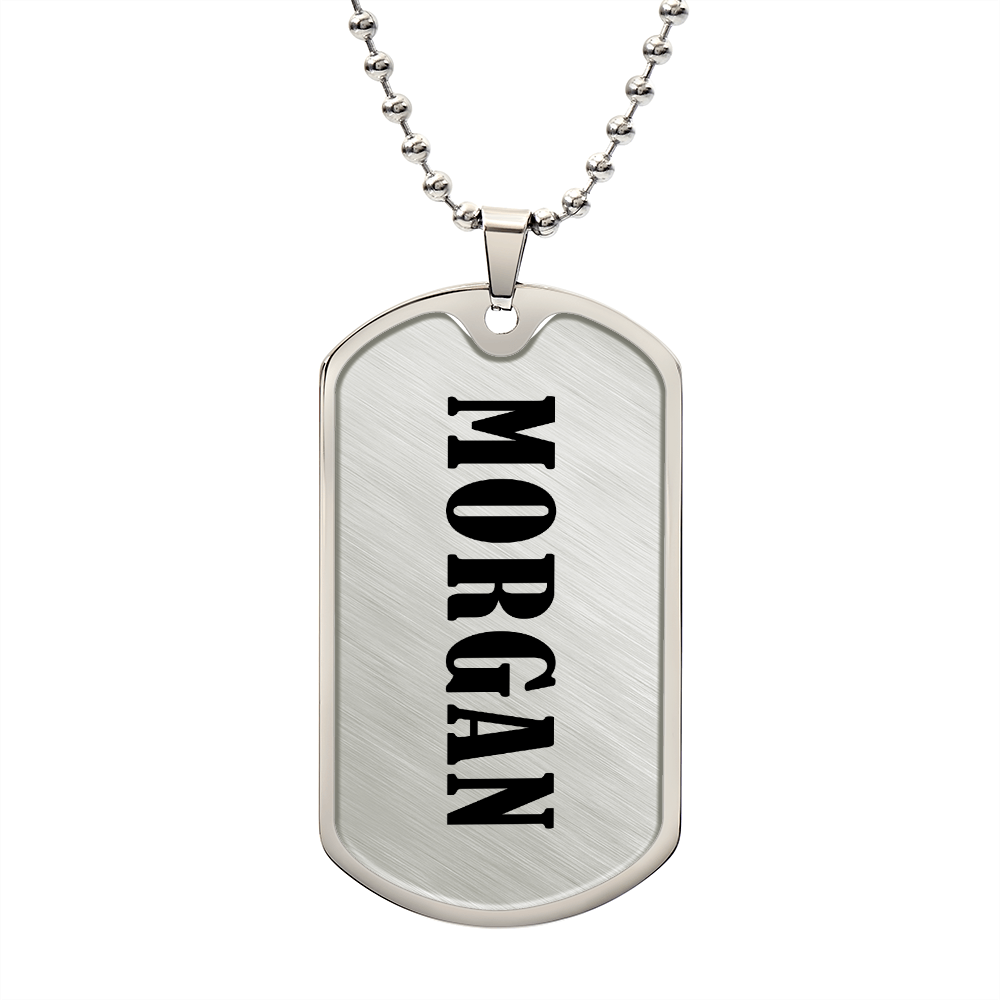 Morgan v01 - Luxury Dog Tag Necklace