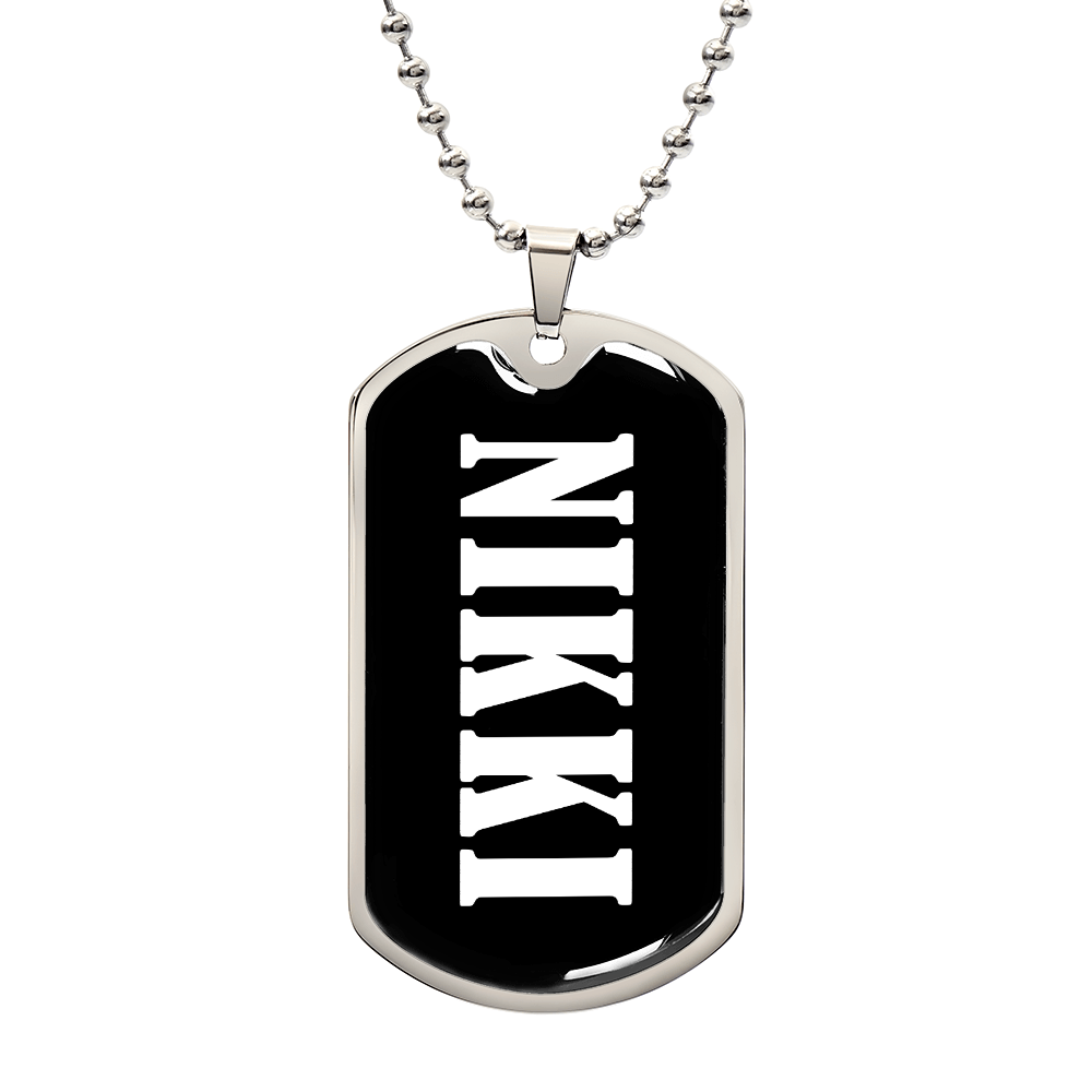 Nikki v03 - Luxury Dog Tag Necklace