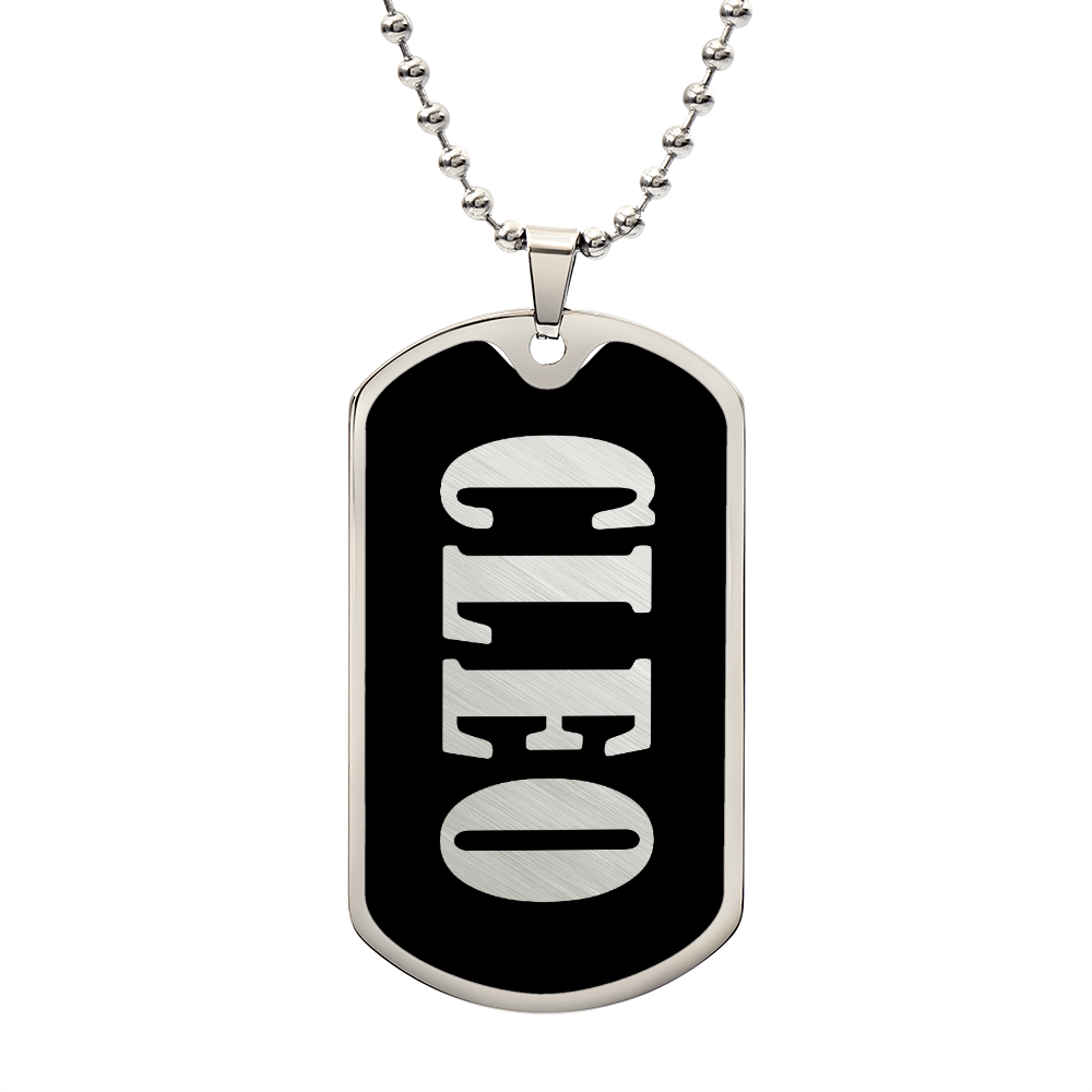 Cleo v02 - Luxury Dog Tag Necklace