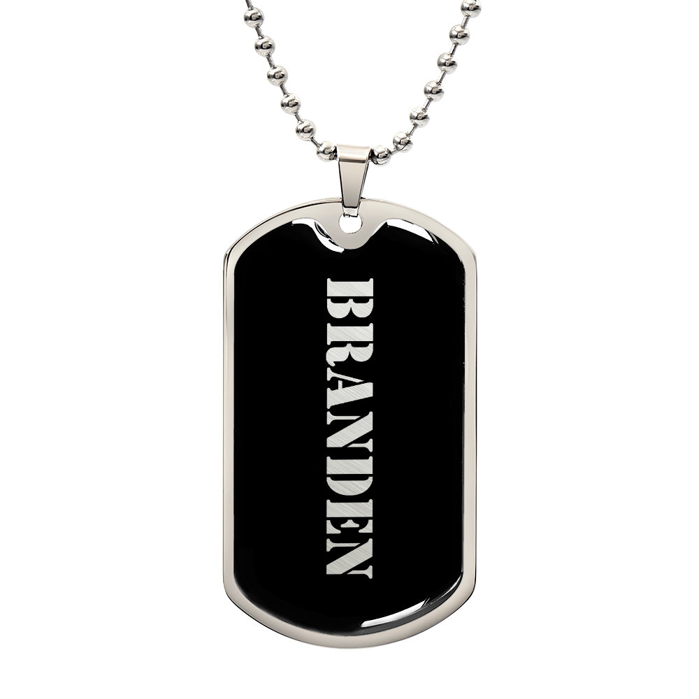 Branden v2 - Luxury Dog Tag Necklace