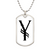 Initial Y v001-24 - Luxury Dog Tag Necklace