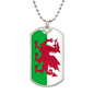 Welsh Flag - Luxury Dog Tag Necklace