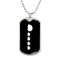 Mama Hedgehog With 4 Hoglets v3 - Luxury Dog Tag Necklace
