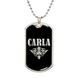 Carla v02a - Luxury Dog Tag Necklace