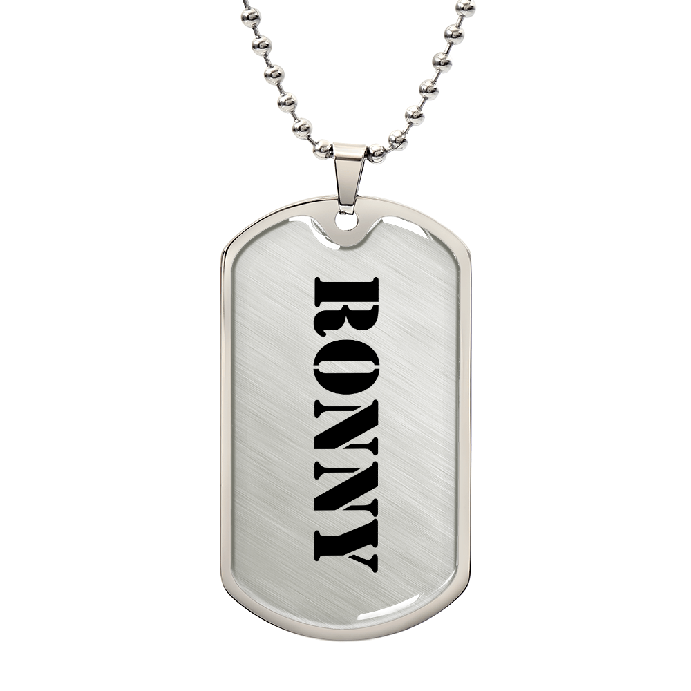Ronny - Luxury Dog Tag Necklace