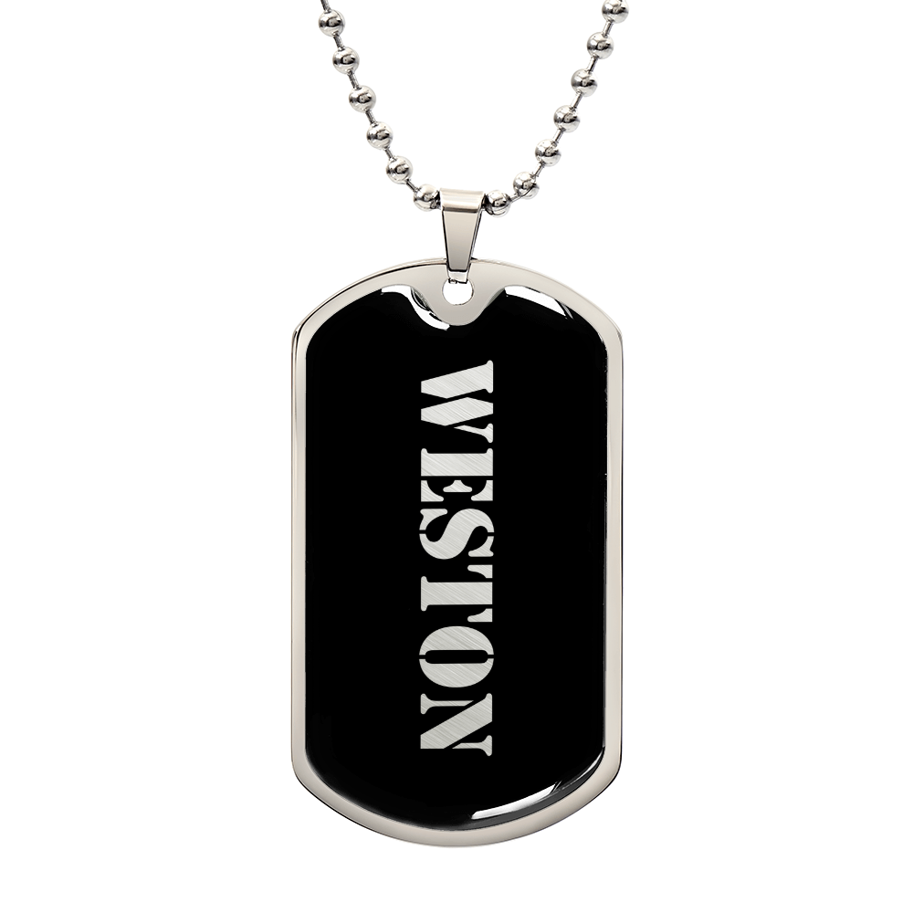 Weston v2 - Luxury Dog Tag Necklace